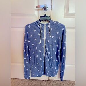 Starry blue Alternative zip-up hoodie